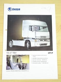Škoda 19.47 TBV XENA - prospekt - 1997 - Škoda Mnichovo Hradiště