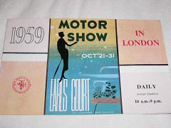 Motor Show 1959 in London - prospekt