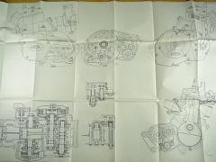 JAWA - motorový blok - výkres - 1987
