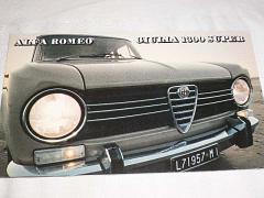 Alfa Romeo Giulia 1300 super - prospekt