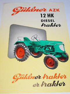 Güldner AZK 12 HK diesel traktor - prospekt