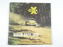 X. Barum Rallye 1980 - Mistrovství Evropy - Gottwaldov - program