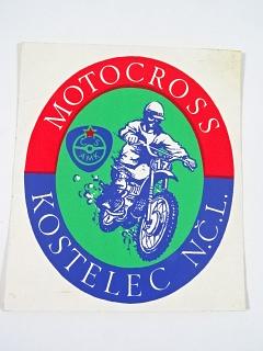 Motocross Kostelec n. Č. l. - samolepka