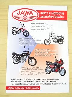 JAWA 50 Robby, 125 Travel, 250 Travel, 660 Sportard - prospekt - leták