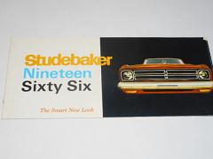 Studebaker Nineteen Sixty Six - prospekt - 1966