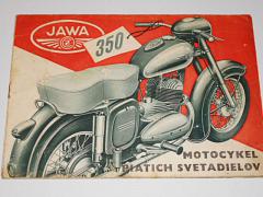 JAWA-ČZ 350 (354) motocykel piatich svetadielov - 1954 - prospekt - Mototechna