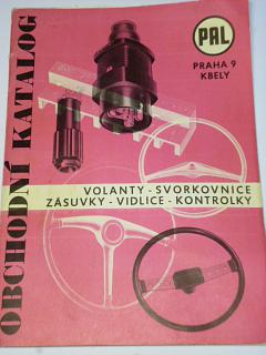 PAL - obchodní katalog - volanty - svorkovnice - zásuvky - vidlice - kontrolky - Tatra, Škoda, Zetor, Avia...