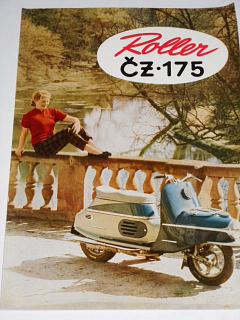 ČZ 175 Roller - typ 501 skútr Čezeta - prospekt - 1960 - Motokov