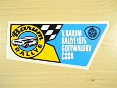 V. Barum Rallye 1975 Gottwaldov ČSSR - samolepka