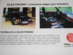 Tatra 613-4 Electronic - limuzína nejen pro ministry - prospekt