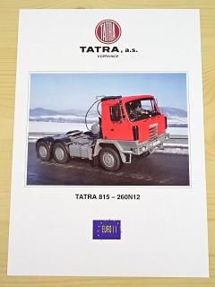 Tatra 815 - 260N12 28 255 6x6.1 - třínápravový tahač návěsu - prospekt