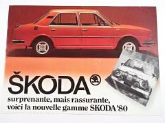 Škoda 105, 120 - prospekt - S. A. Skoda Motor Bruxelles