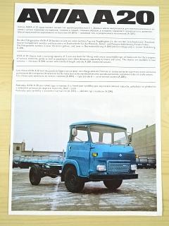 Avia A 20 - podvozky - prospekt