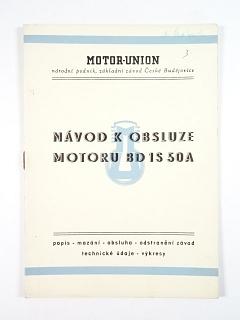 Návod k obsluze motoru BD 1 S 50 A