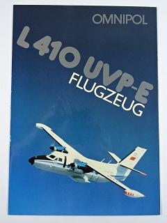 LET Kunovice - L 410 UVP-E Flugzeug - Omnipol - prospekt