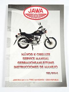 JAWA 125 typ 810-0 Chopper - 1998 - návod k obsluze