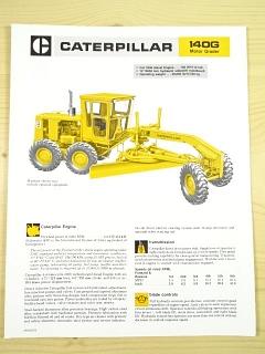 Caterpillar 140 G Motor Grader - prospekt - 1983