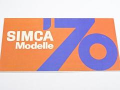 Simca Modelle 1970 - prospekty