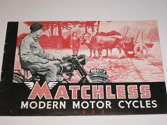 Matchless - modern motor cycles 1952 - prospekt