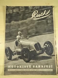 Ruch v tělesné výchově - ročník III., č. 15 - 9. dubna 1948 - motoristé se rozjíždějí - kalendář čs. motoristů na rok 1948