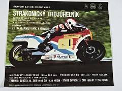 Strakonický trojúhelník - silniční závod motocyklů - 1986 - leták