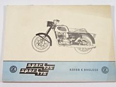 ČZ Sport 125/476/01, 175/477/01 - návod k obsluze - 1968