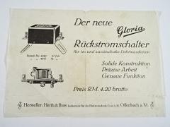 Der neue Gloria Rückstromschalter - leták