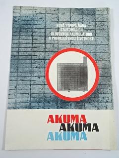 Akuma - Pražská akumulátorka, n. p. Mladá Boleslav - soubor 5 prospektů