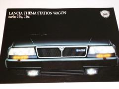 Lancia Thema Station Wagon turbo16v, 16v - prospekt