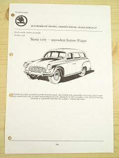 Škoda 1202 - provedení Station Wagon - katalogový list - 1965