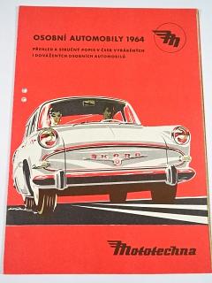 Osobní automobily 1964 - Mototechna - prospekt