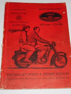 ČZ 125/453, 175/450 - 1960 - technický popis, návod k obsluze a udržování