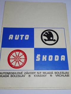 Škoda - desky na prospekty