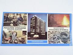 Považské strojárne Klementa Gottwalda n. p. Považská Bystrica - pohlednice - šestidenní - 1977