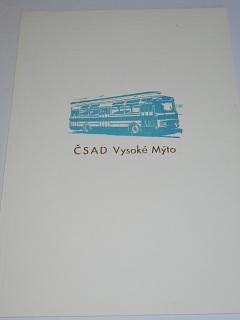 ČSAD Vysoké Mýto - Karosa ŠM 11 - desky na česté uznání