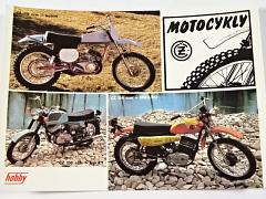 Motocykly ČZ - pohlednice