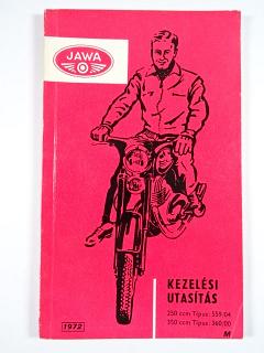 JAWA 250/559/04, 350/360/00 - 1972 - návod k obsluze - Kezelési utasítás