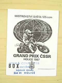 Grand Prix ČSSR Holice 1987 - Mistrovství světa 125 ccm