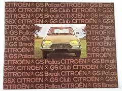 Citroën GS - GS Club - GS Break - GSX - GS Pallas- 1974 - prospekt