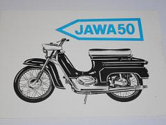 JAWA 50 typ 20 - prospekt - Motokov - německy