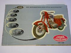 JAWA-ČZ 250-350 Die motorräder der fünf kontinente - prospekt - Motokov