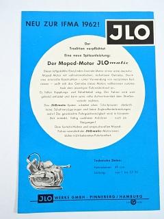 JLO (ILO) - der Moped Motor JLOmatic - prospekt - 1962