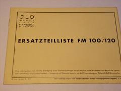 ILO (JLO) FM 100/120 - 1936 - Ersatzteilliste