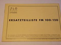 JLO (ILO) FM 100/120 - 1936 - Ersatzteilliste