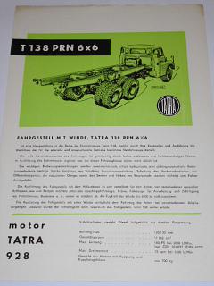 Tatra 138 PRN 6 x 6 - Fahrgestell mit Winde - prospekt