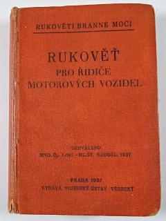 Rukověť pro řidiče motorových vozidel - 1937