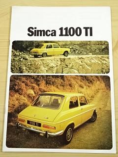 Simca 1100 TI - 1973 - prospekt