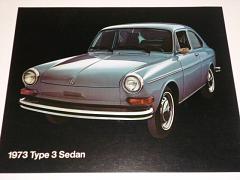 Volkswagen 1973 Type 3 Sedan - prospekt USA