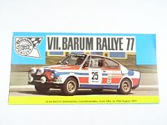 VII. Barum Rallye 1977 - leták