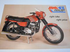 JAWA 350 type 638-00 Solo - prospekt - JAWA-CZ Great Britain